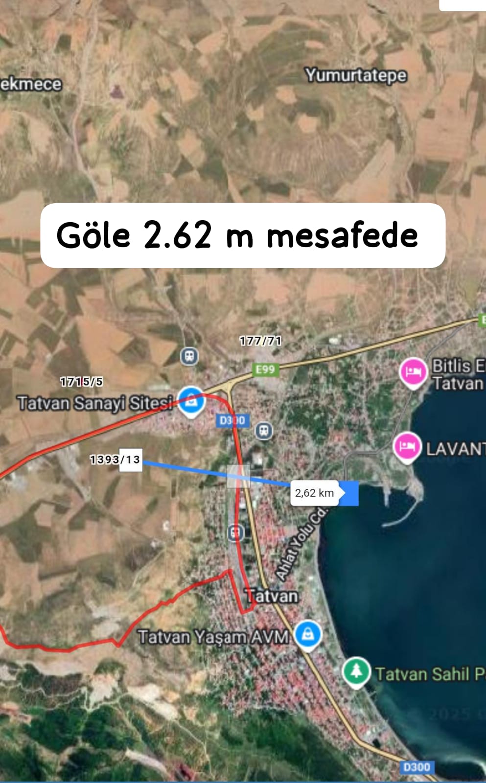 BİTLİS TATVAN FATİH MAH SATILIK ARSA 520m²  - BİTLİS TATVAN fotoğraf 2